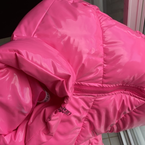 Hot pink crop puffer - Picture 4 of 4